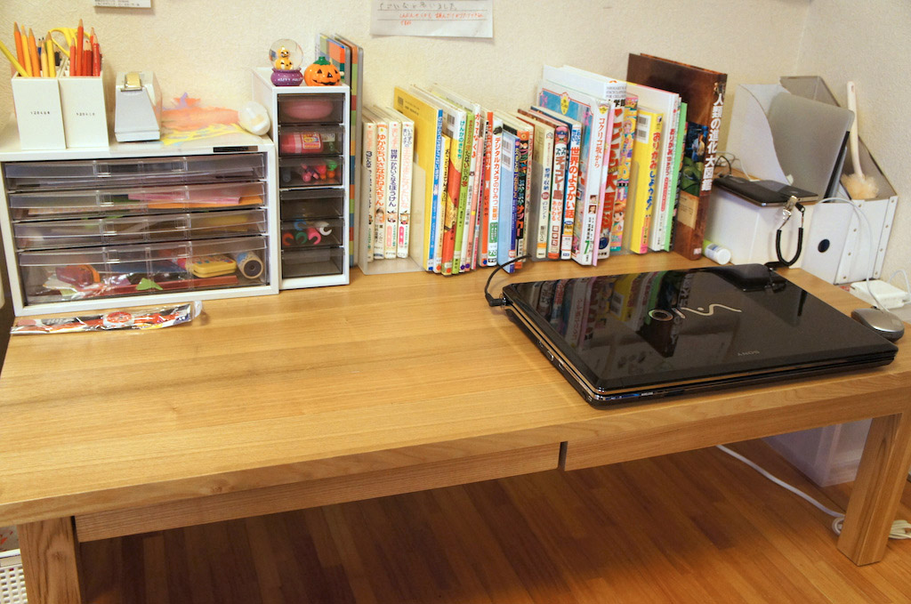 プチリフォーム 無印良品の木製ローテーブル１・タモ材ナチュラルを購入 drk7jp